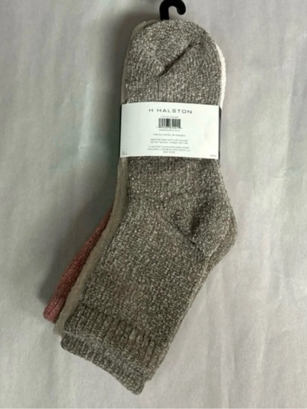 New H by Halston Socks Women’s 3 Pair Pink & Tan Ultra Soft Sock Casual Active